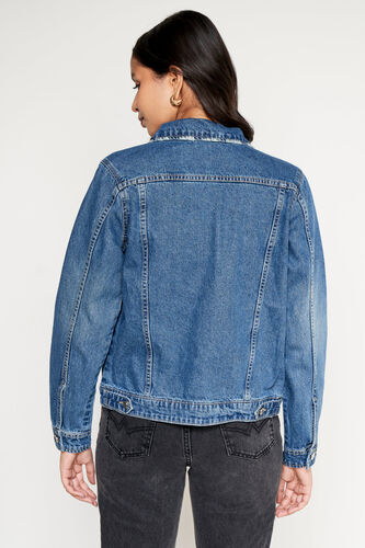 Studded Classic Denim Jacket, Blue, image 5